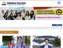 Tablet Screenshot of crediblecollege.com